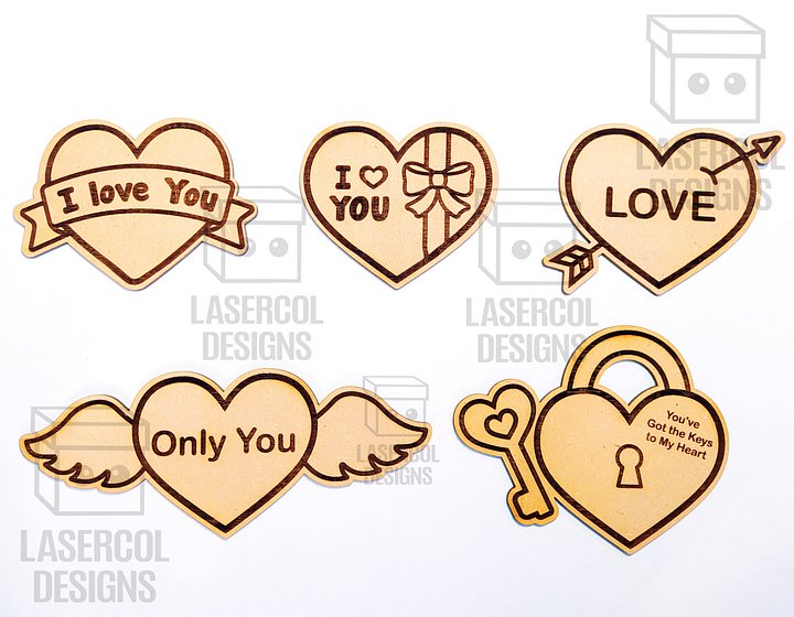 Hearts Set 3 - Laser Cut Files product image (2)