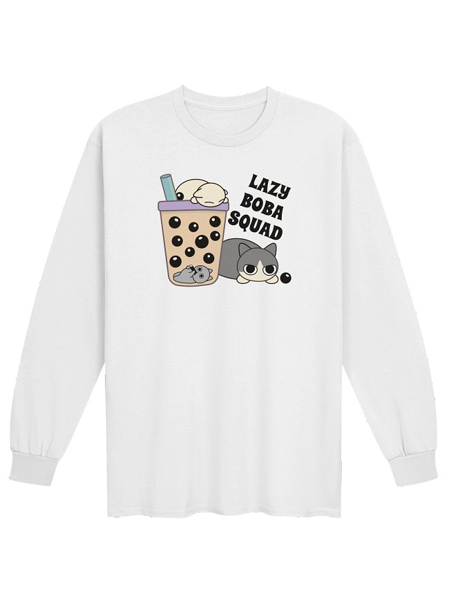 Foodie Cats Unisex Adult Long Sleeve T-shirts