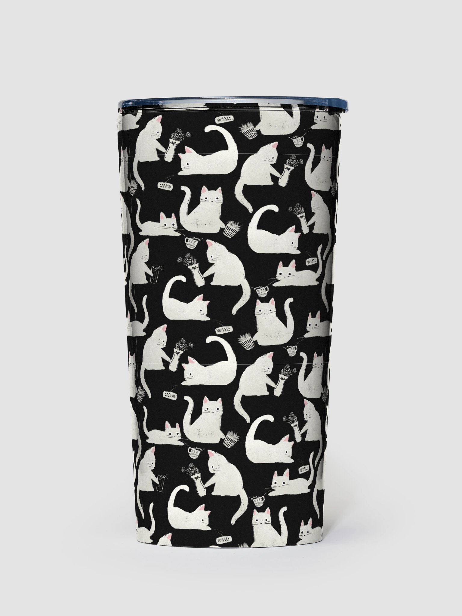 Bad Cats Knocking Stuff Over Tumbler, Black product image (1)
