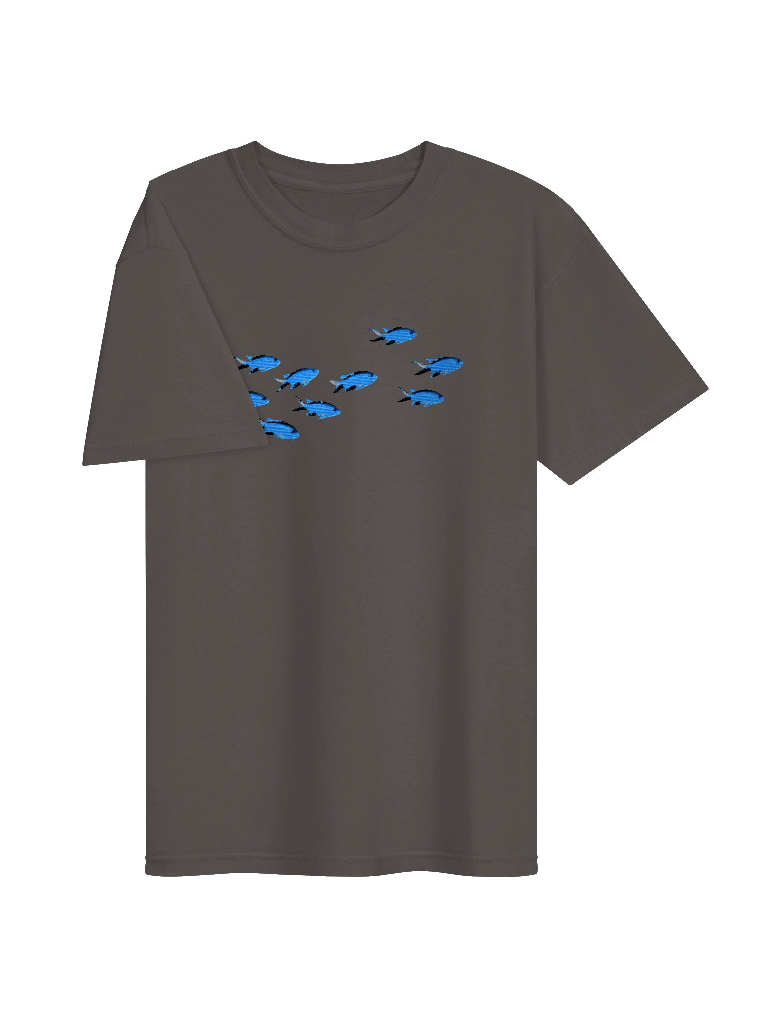 A School of Blue Chromis Embroidered Premium Shirt | Saltwater Reef Aquarium Fish & Marine Life Apparel product image (19)