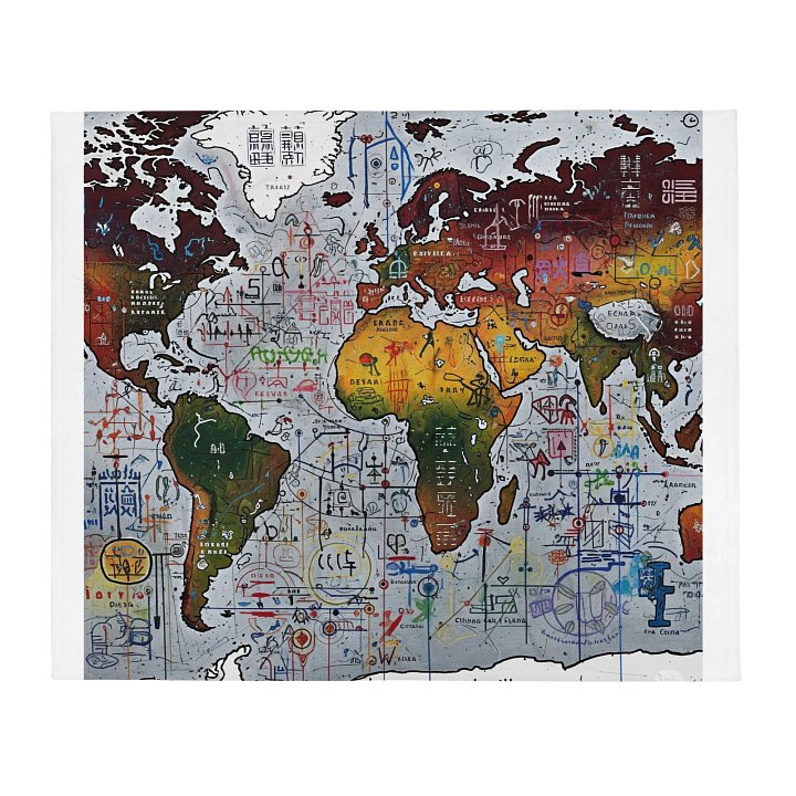 #262 - The Palimpsest of Worlds Blanket product image (1)