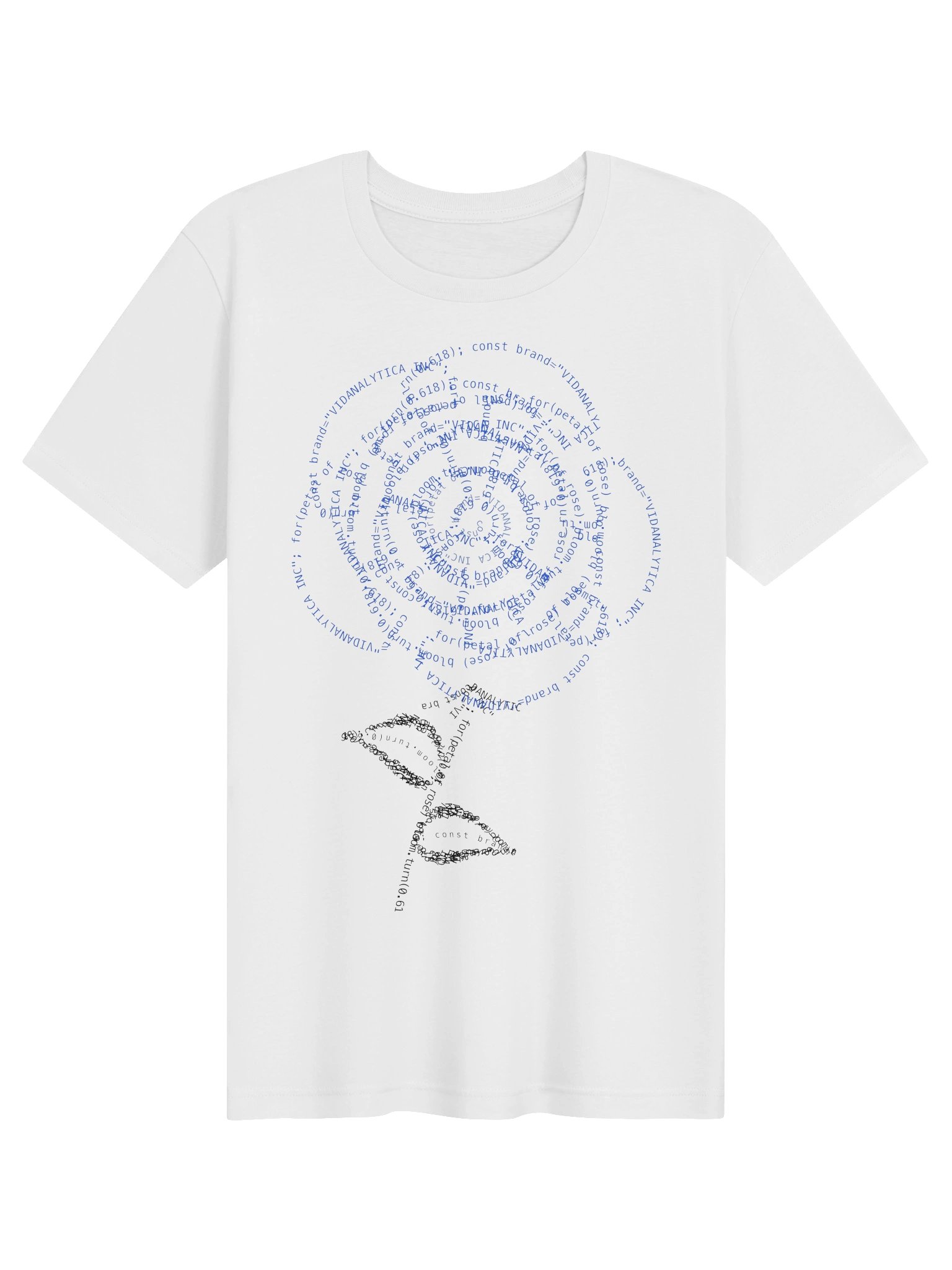 VIDANALYTICA INC Tee - Code Rose White product image (1)