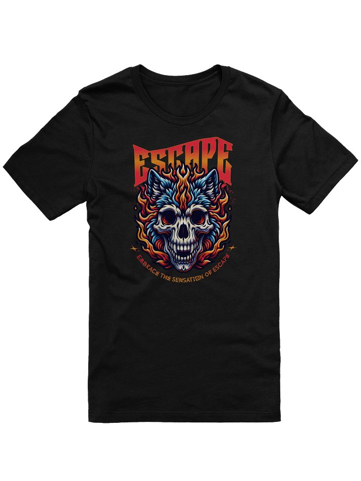Unique Escape Wolf Skull T-Shirt for Casual Wear product image (1)