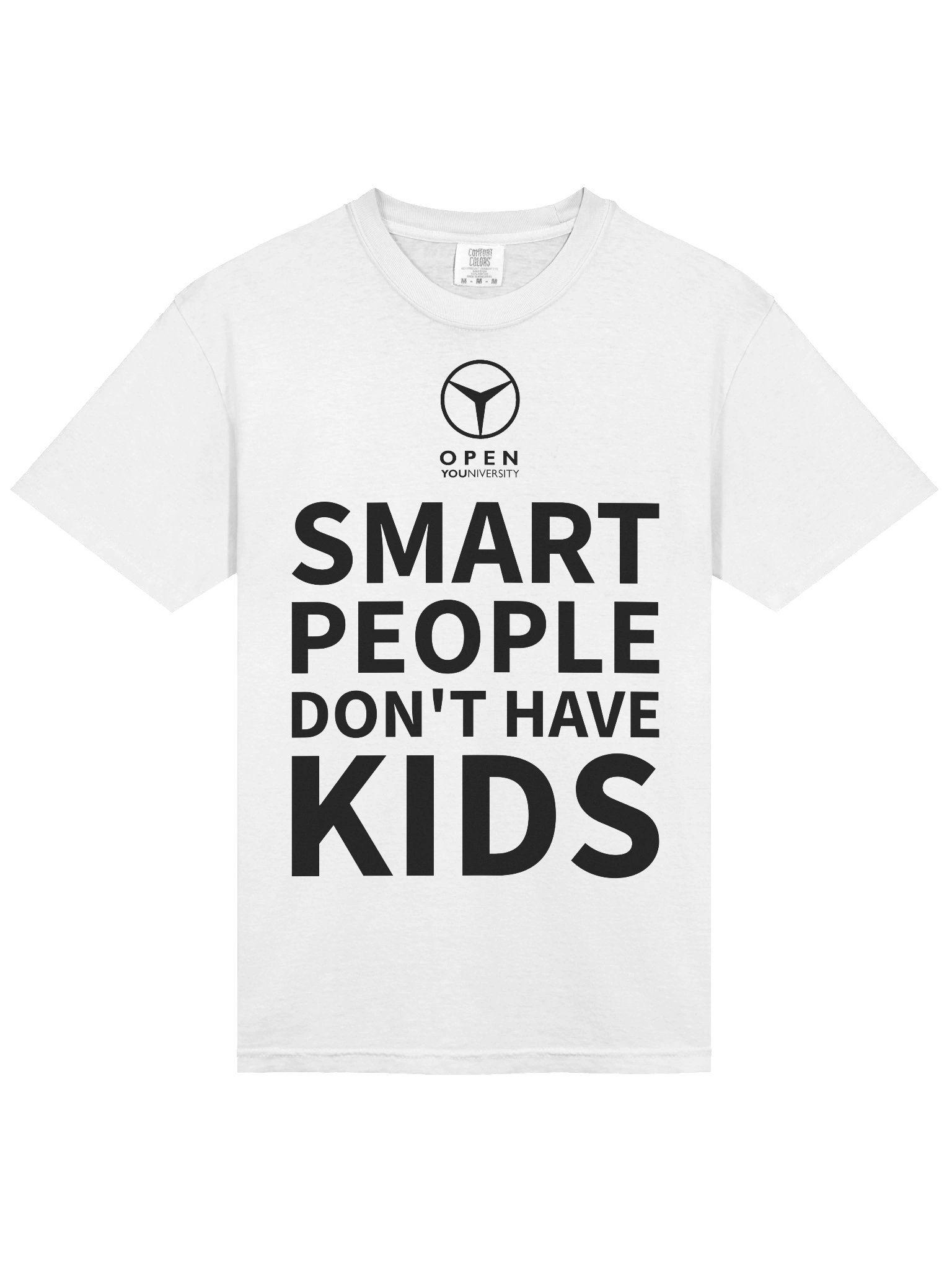 SMART PEOPLE DON'T HAVE KIDS- white version product image (3)