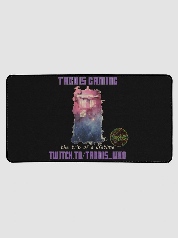 Black Tardis Mouse Mat product image (1)