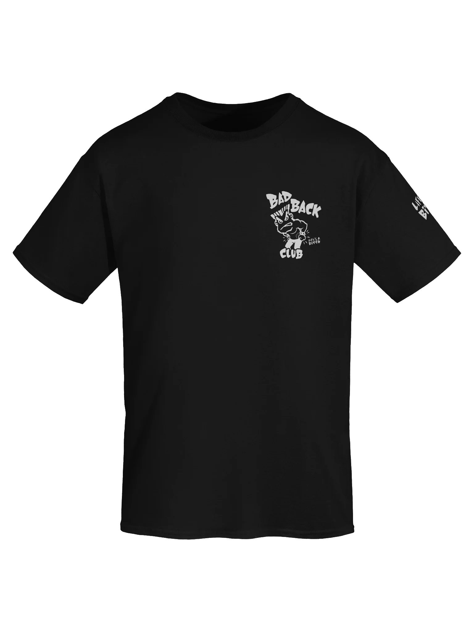 Bad Back Club Small Logo - Black T Shirt product image (7)
