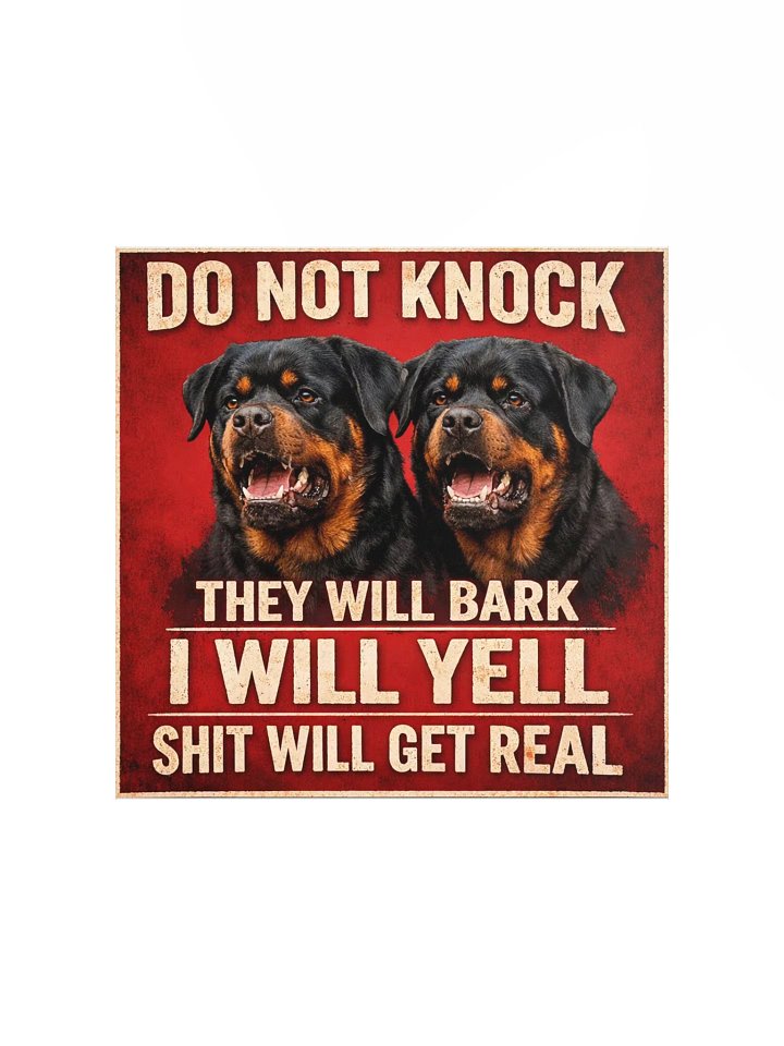 Beware of Rottweilers Paper Poster product image (3)