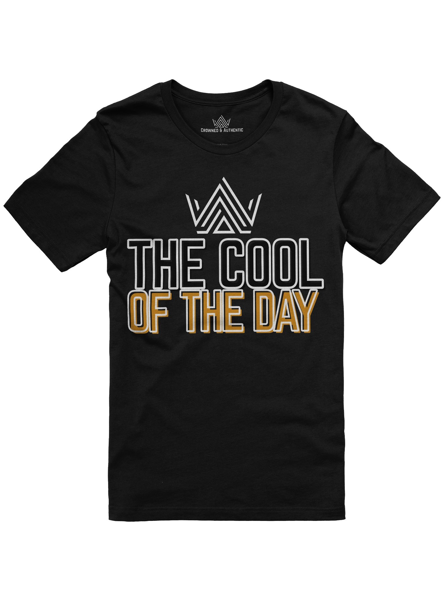 #TCOTD The Cool of the Day T-Shirt (Gold & White Design) product image (1)