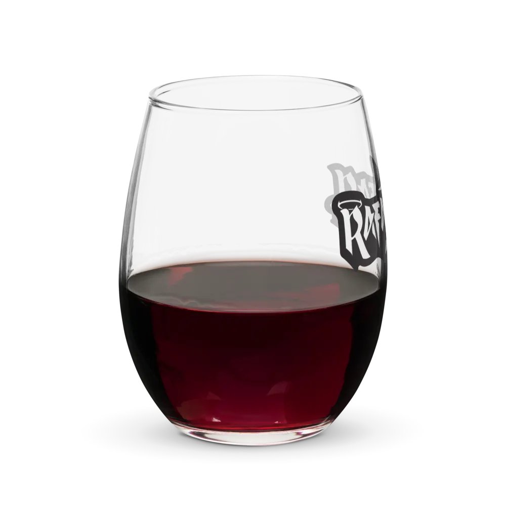 RafaZafar Logotext Stemless Wineglass (outlined) product image (8)