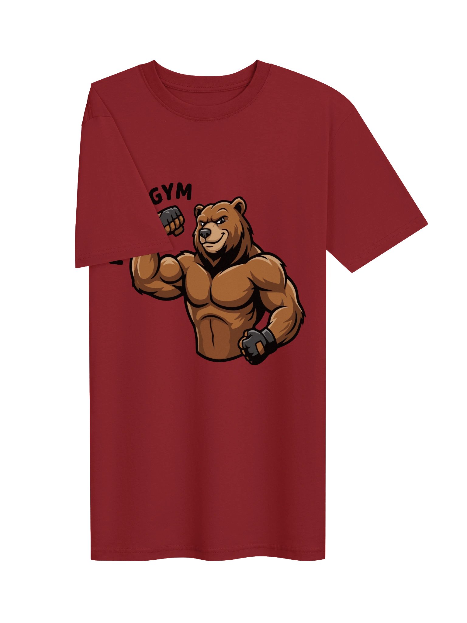 I Love Gym - Funny Bear Bodybuilder T-Shirt product image (2)
