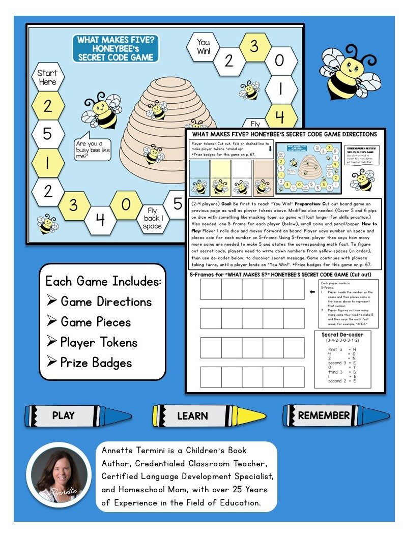 15 Math Board Games VOL 1 Workbook (Instant Download) product image (2)