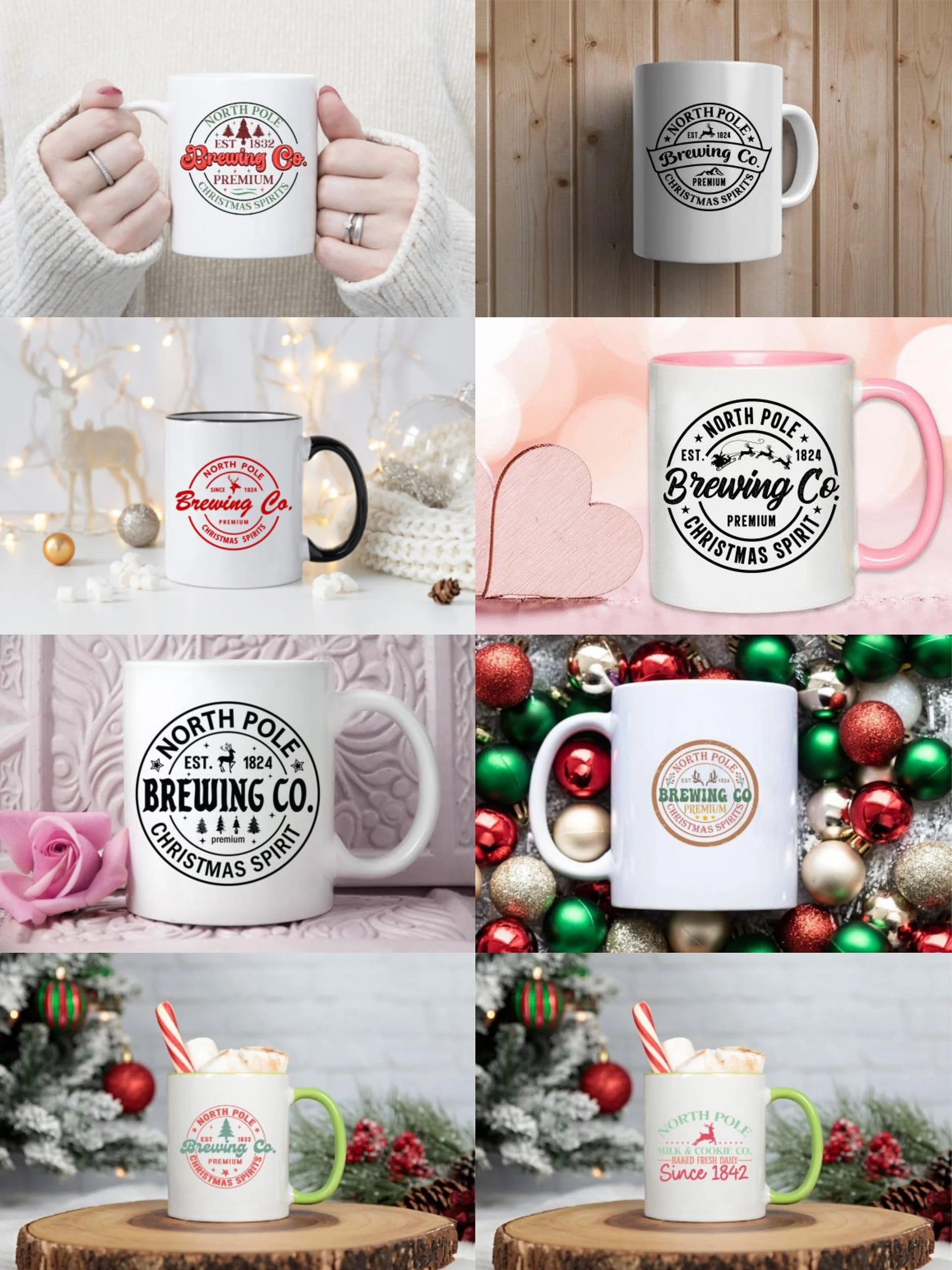 North Pole Brewing Co SVG PNG Christmas Shirt Christmas Vibes Funny Christmas product image (8)