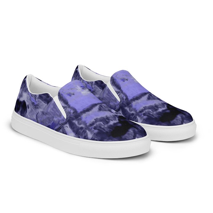 Purple Fluid Art Canvas Shoes product image (2)