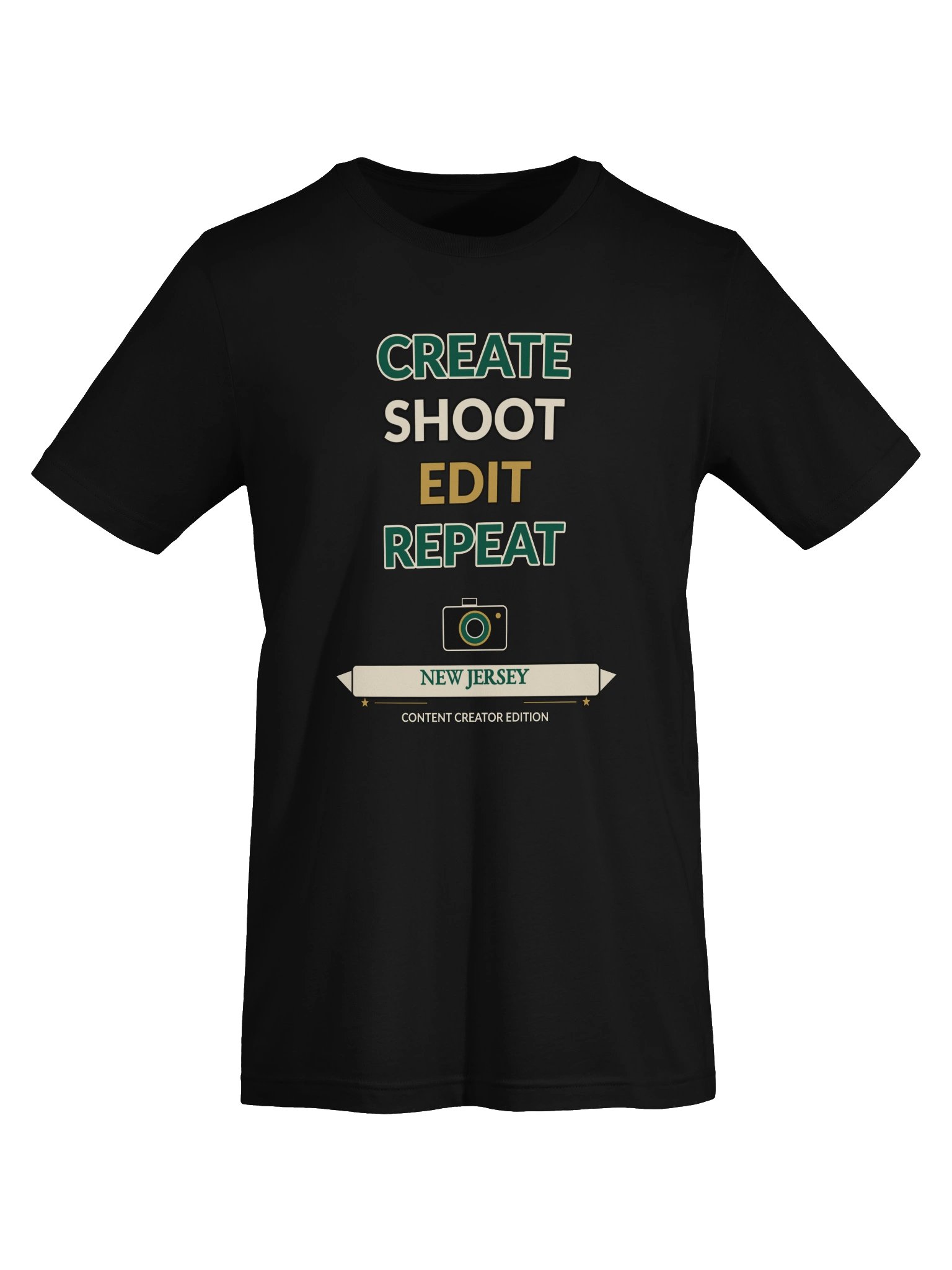 Create Shoot Edit Repeat New Jersey T-Shirt product image (6)
