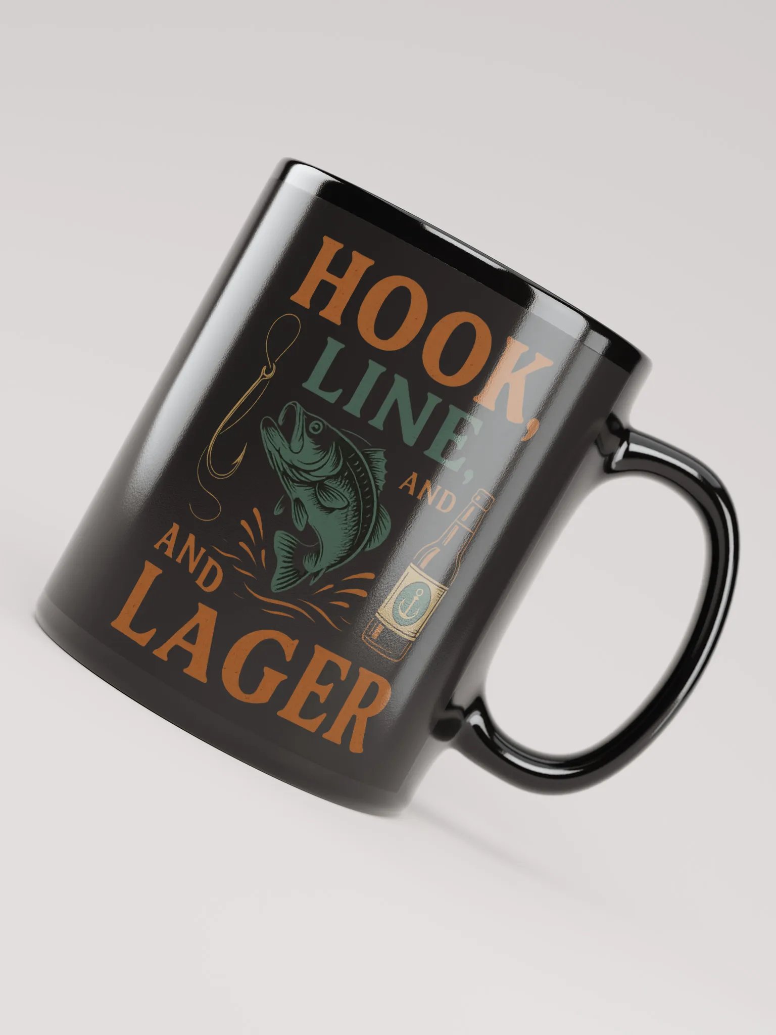 Funny Mug – Hook, Line, & Lager | Fishing & Beer Gift product image (8)
