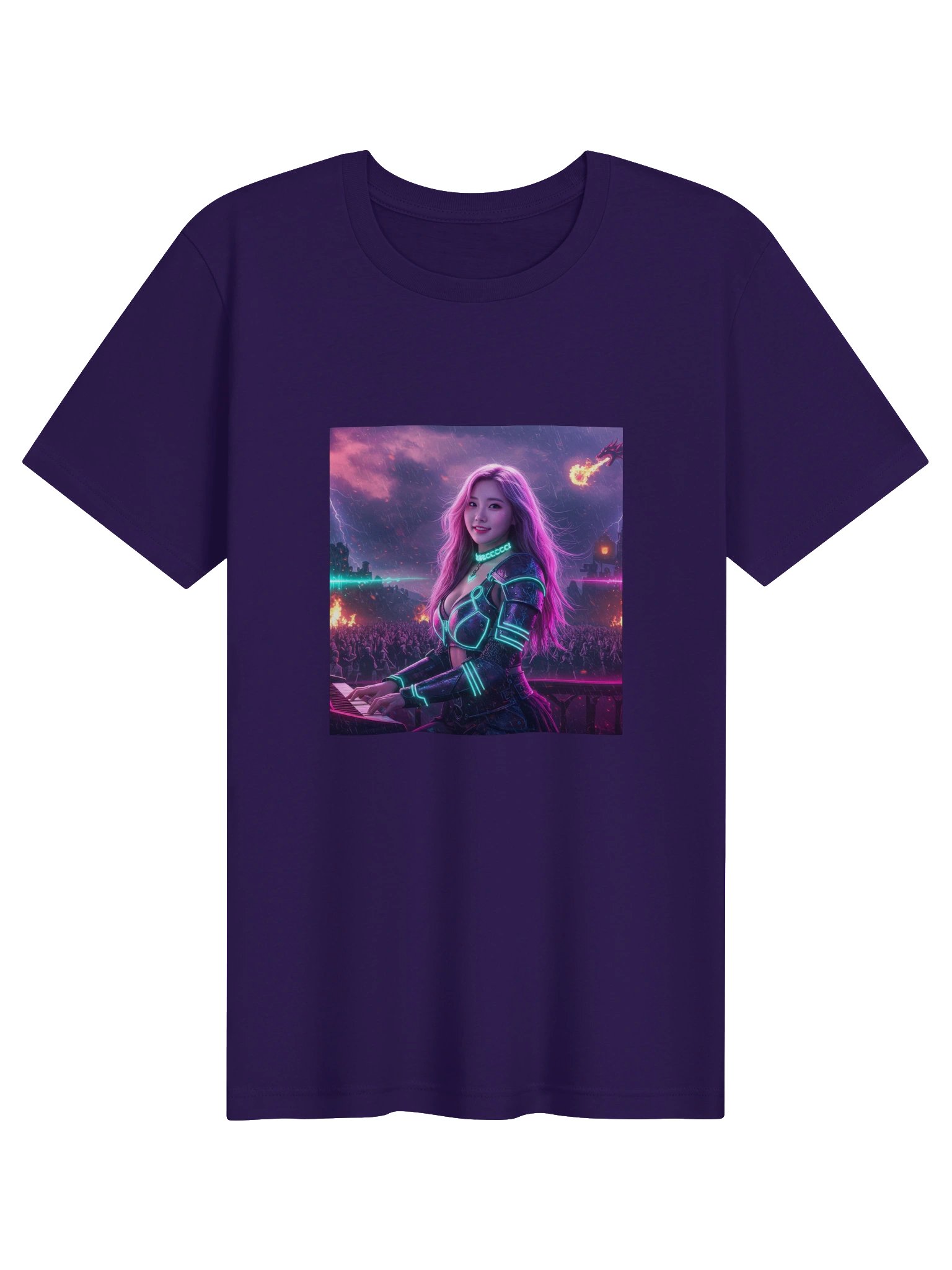 Deltasona Unisex Supersoft Cotton T-Shirt - Purple product image (1)