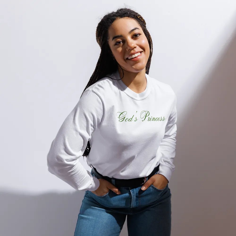 God's Princess (Dark Green Script) Long Sleeve product image (4)