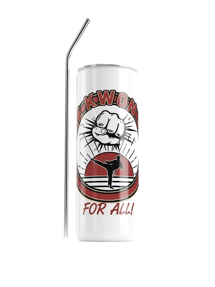 Taekwondo For All Stainless Steel Water Bottle product image (1)