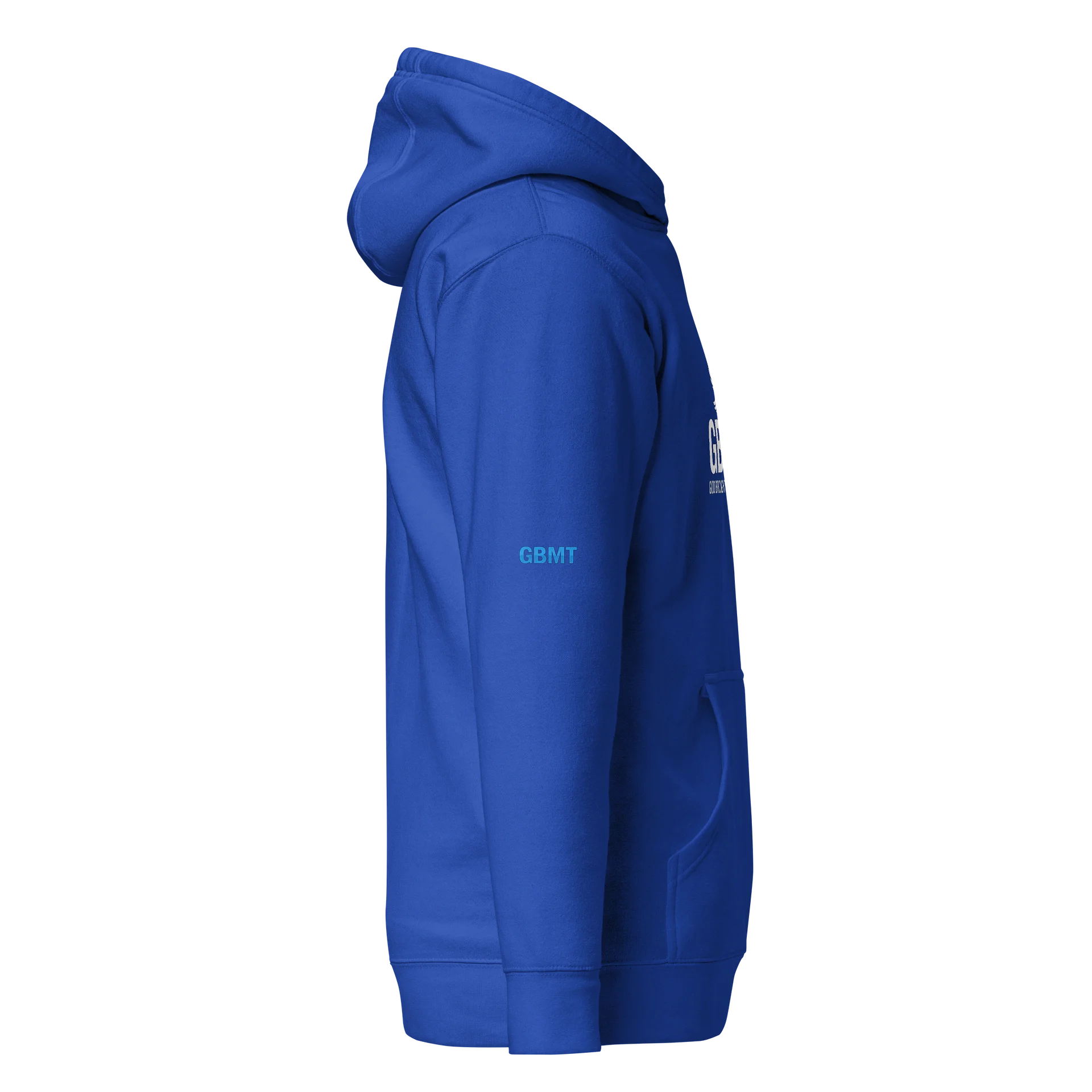 GBMT “God Brought Me Through” Blue Faith Hoodie | Real Survivor Collection product image (4)