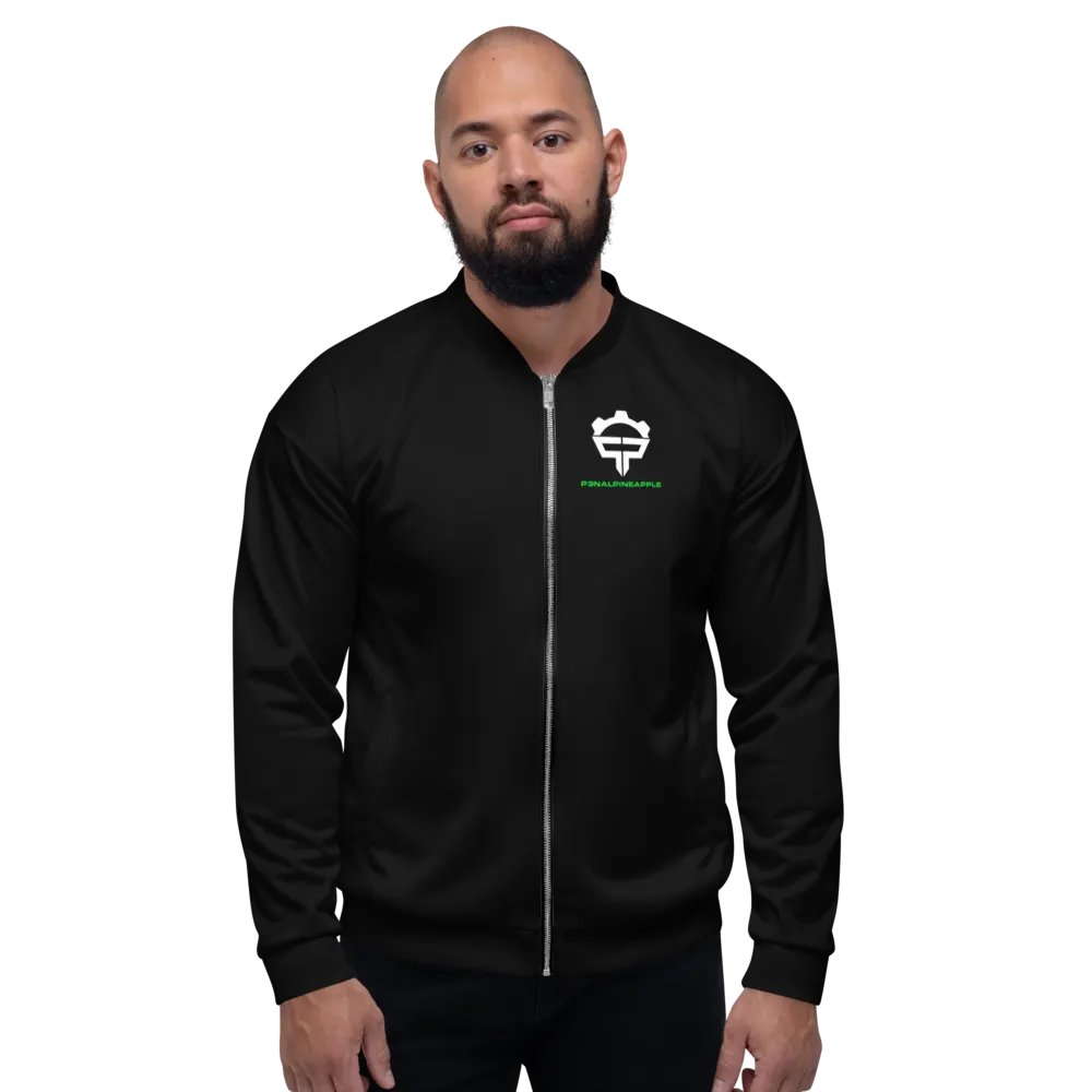 P3nAlPineapple - Black Bomber Jacket product image (1)