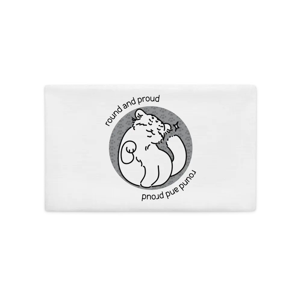 Round and Proud Manul Unlabeled Version - Pillow Case product image (2)