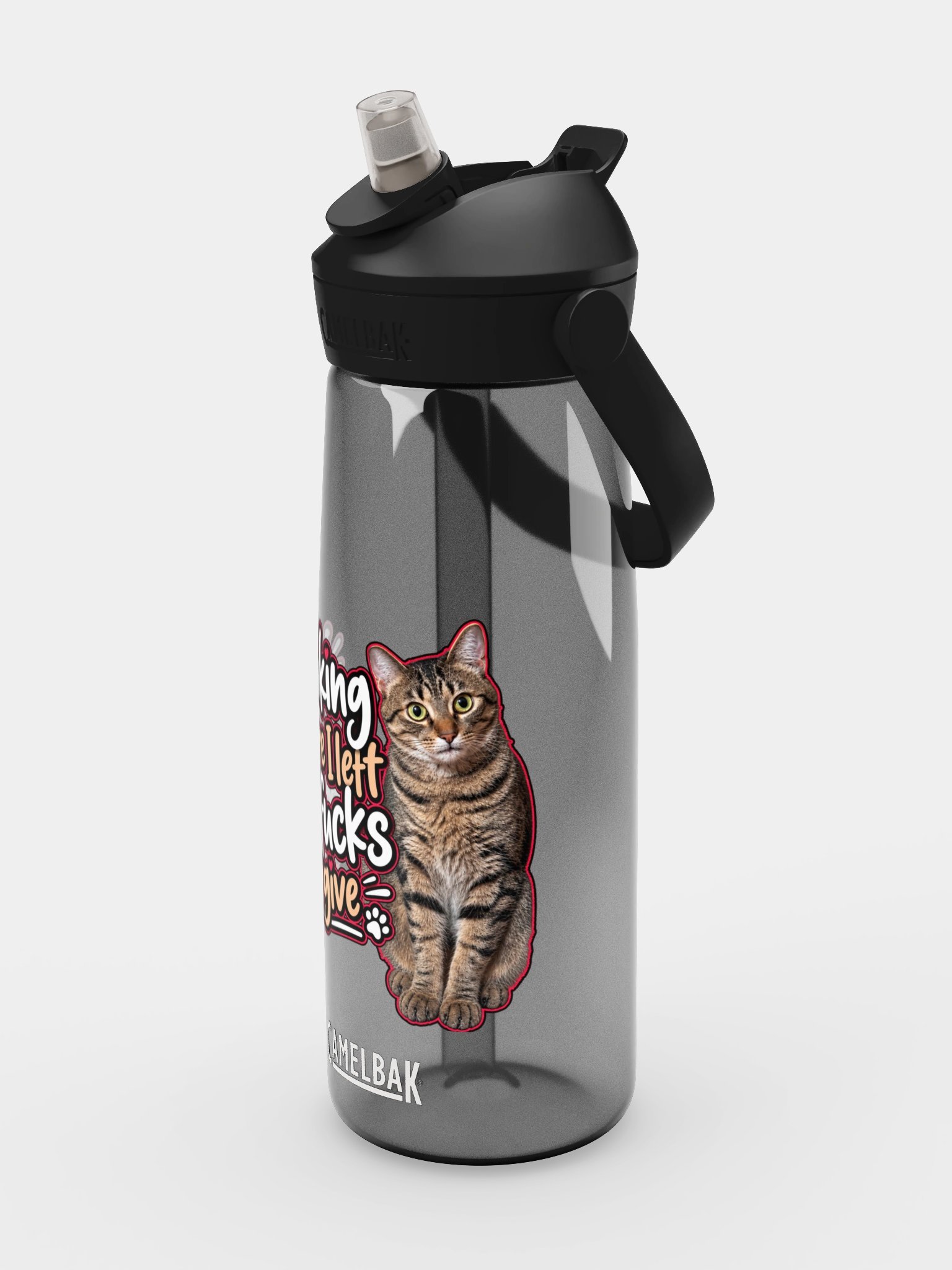 Cat Attitude Flip Straw Bottle product image (4)