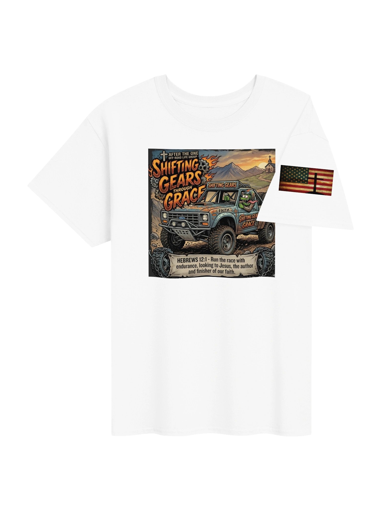Shifting Gears through God's Grace Life Group Shirt product image (4)