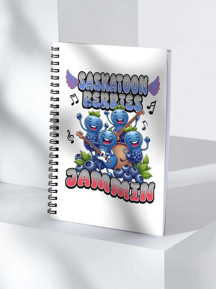 Saskatoon Berries Jammin Spiral Notebook product image (1)