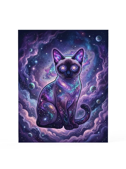 Nebula Siamese Poster