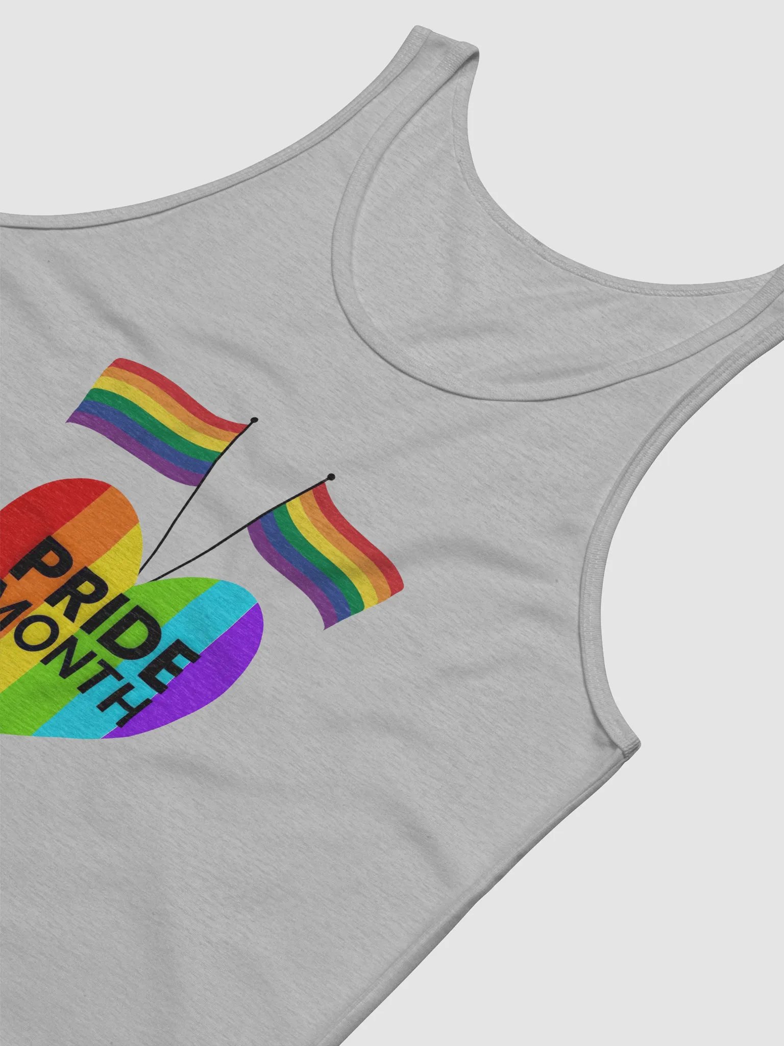 Pride Month Heart Rainbow Tank product image (35)