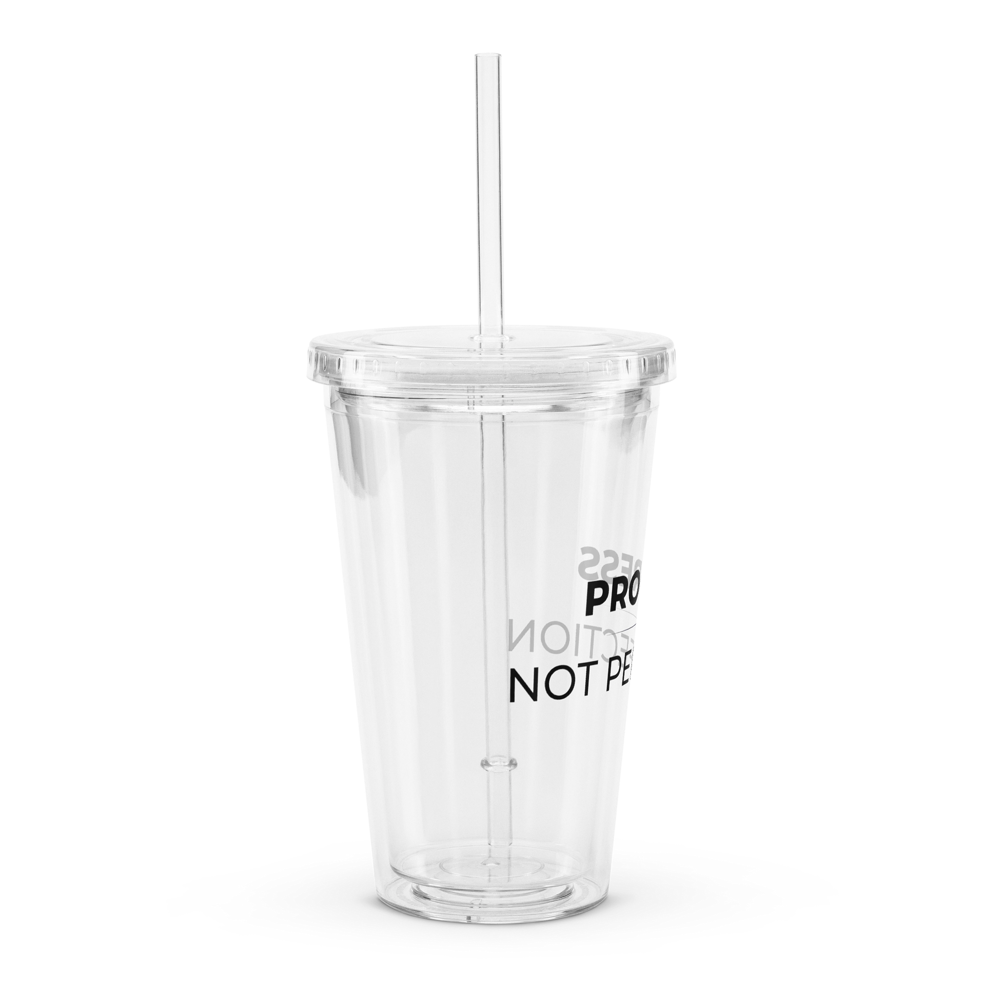 Double Wall Plastic Tumbler - Progress. Not Perfection product image (3)