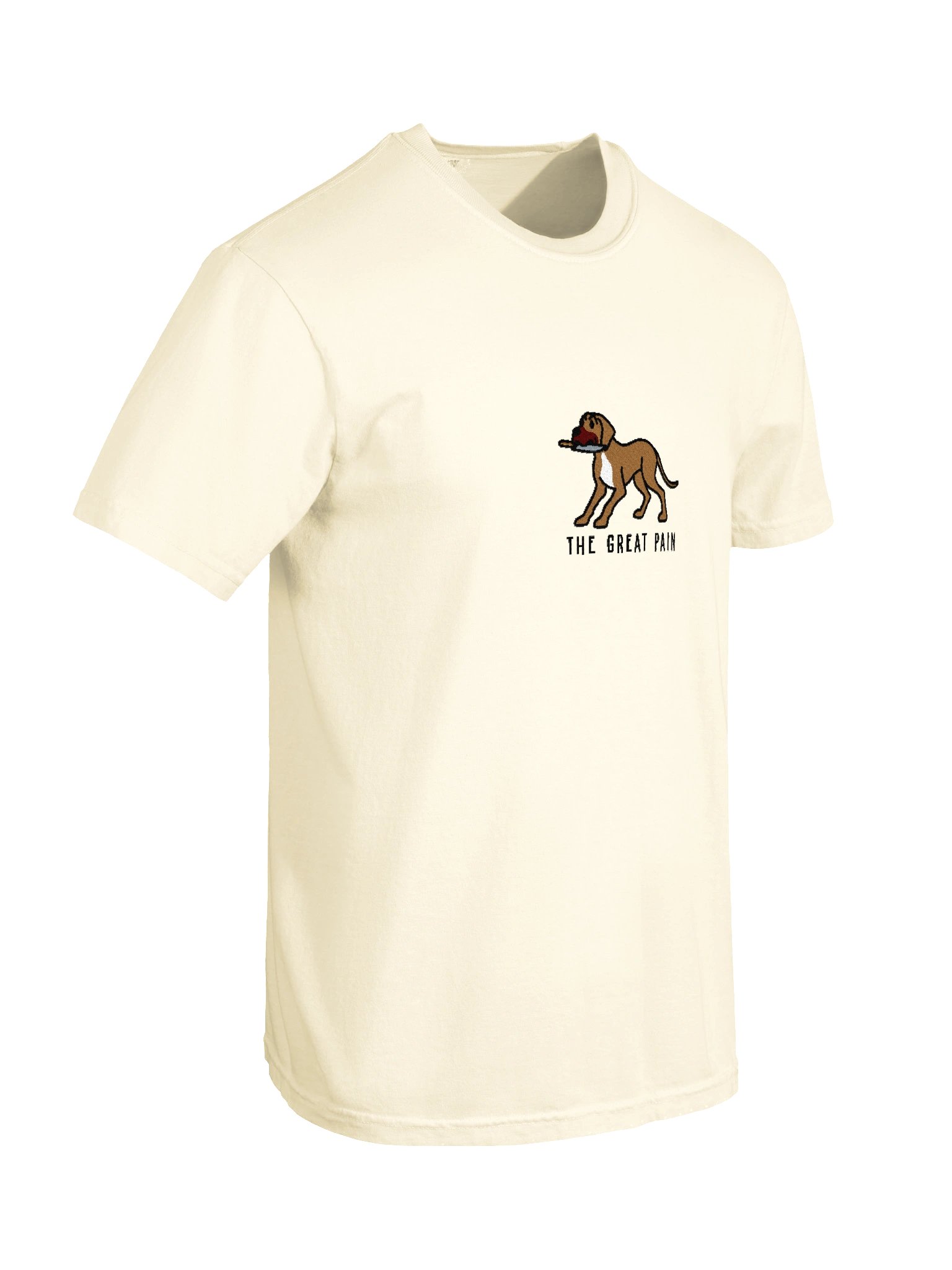 The Great Pain Funny Chibi-Style Embroidered T-Shirt for Great Dane(Tan) Owners product image (118)