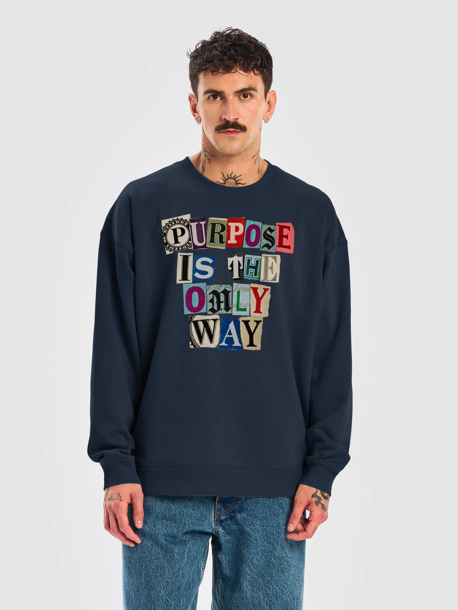 Purpose Is the Only Way Oversized Sweatshirt product image (17)