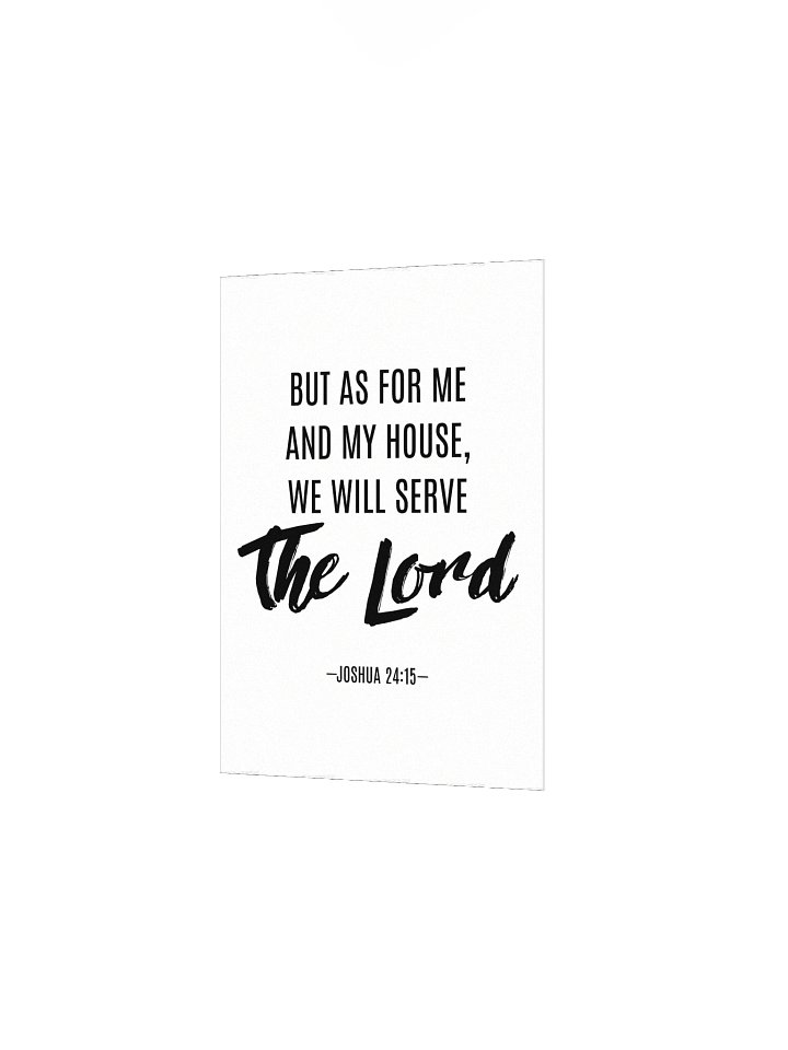 Joshua 24:15 Enhanced Matte Paper Poster product image (10)