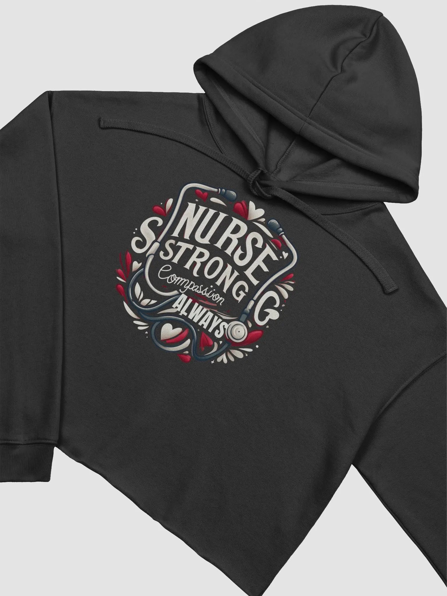 Nurse Strong Compassion Always Crop Hoodie product image (12)