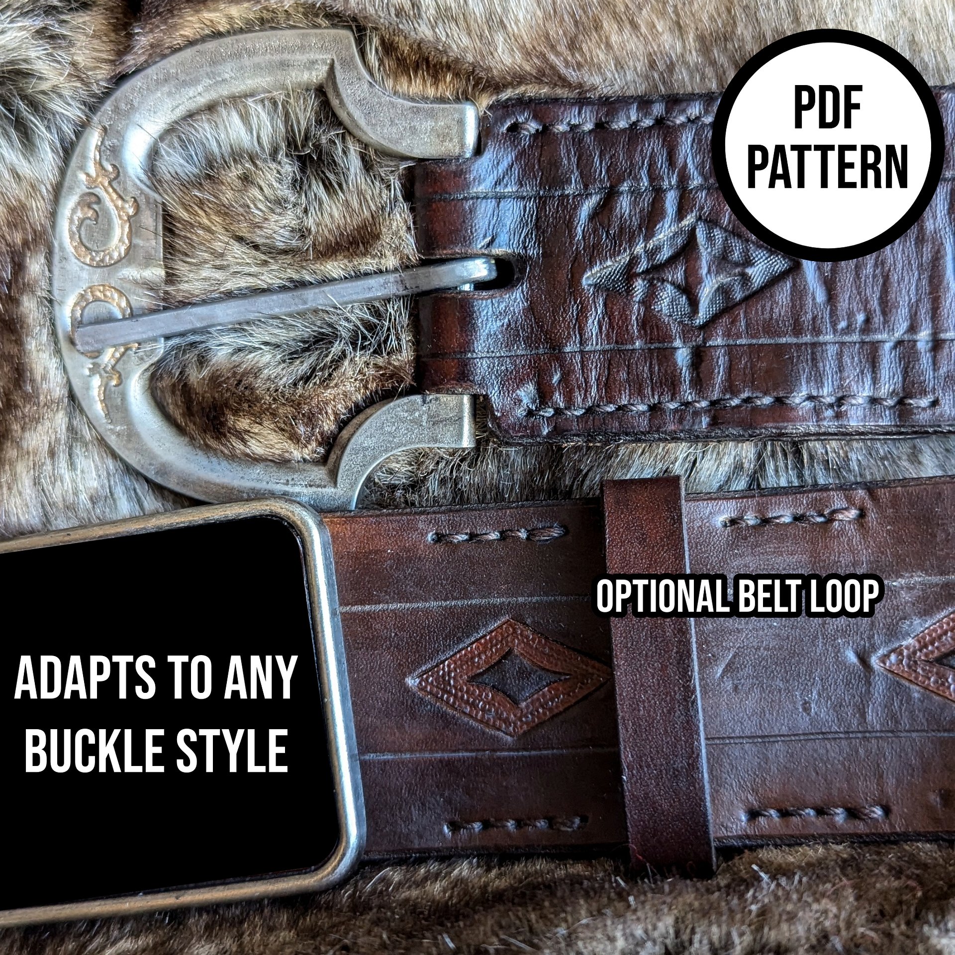 Aragorn Cosplay Belt Pattern (includes accessories!) - PDF Pattern for Leathercraft product image (3)