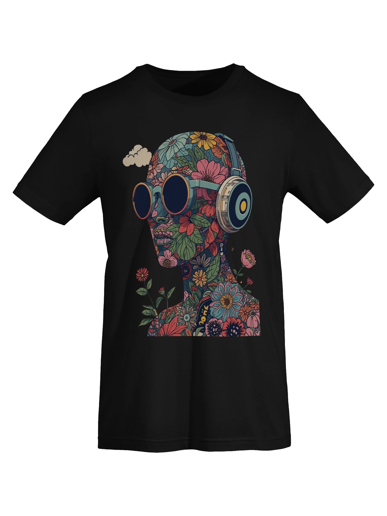 Floral Headphones Dream Supersoft Tee product image (4)