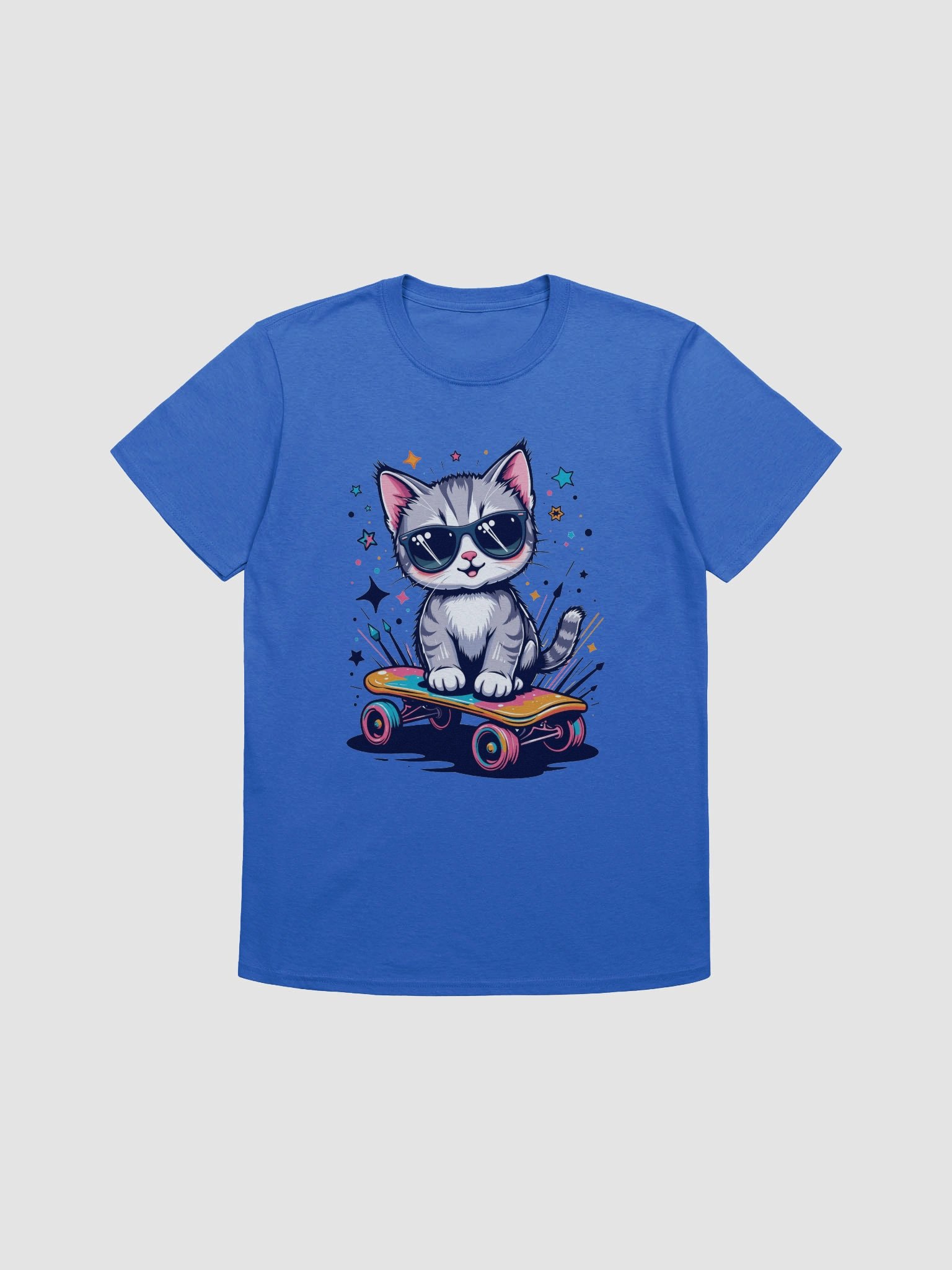Cool Cat Skateboarder T-Shirt product image (9)