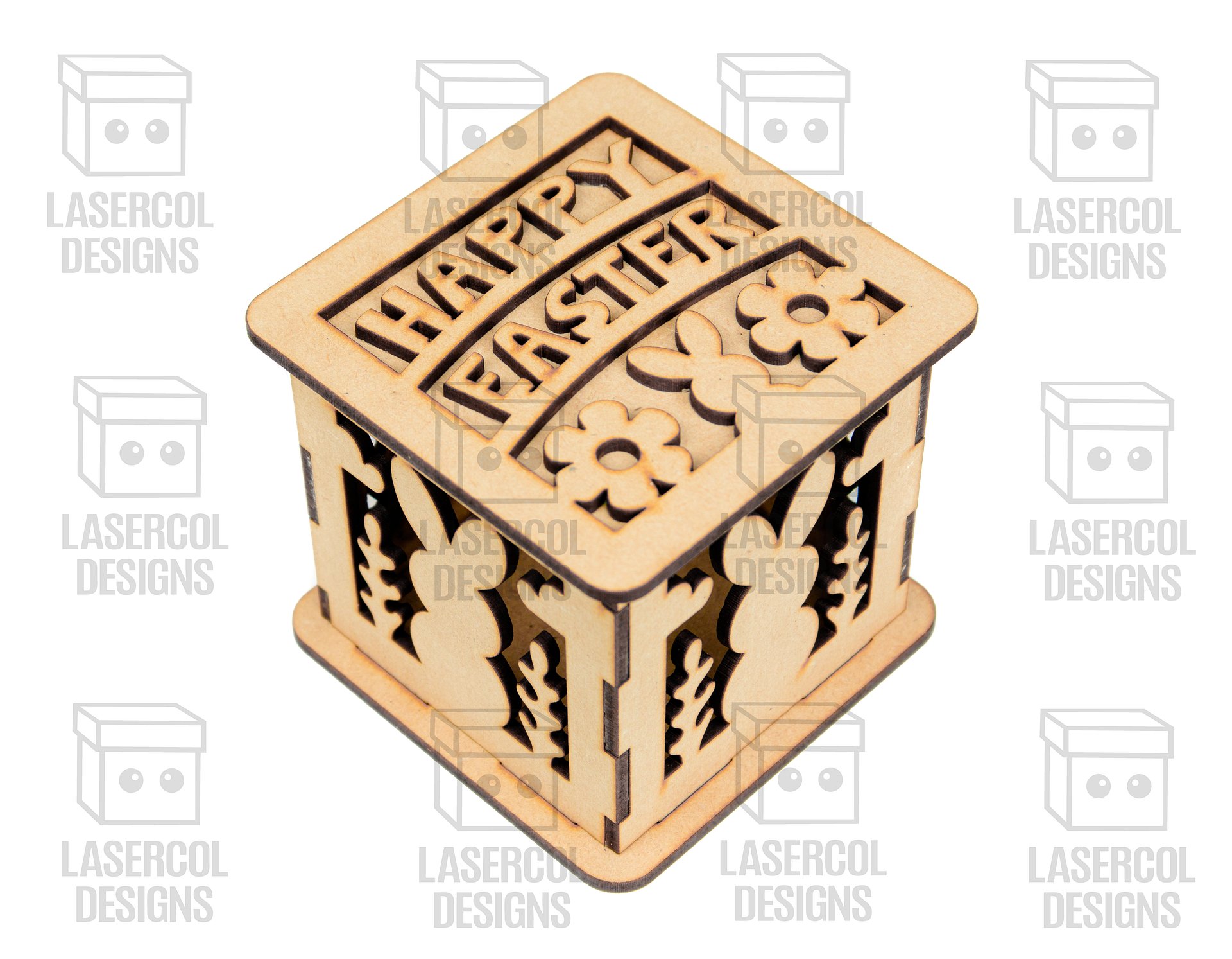 Easter Boxes Set (2 Sizes, 5 Styles) - Laser Cut Files product image (6)