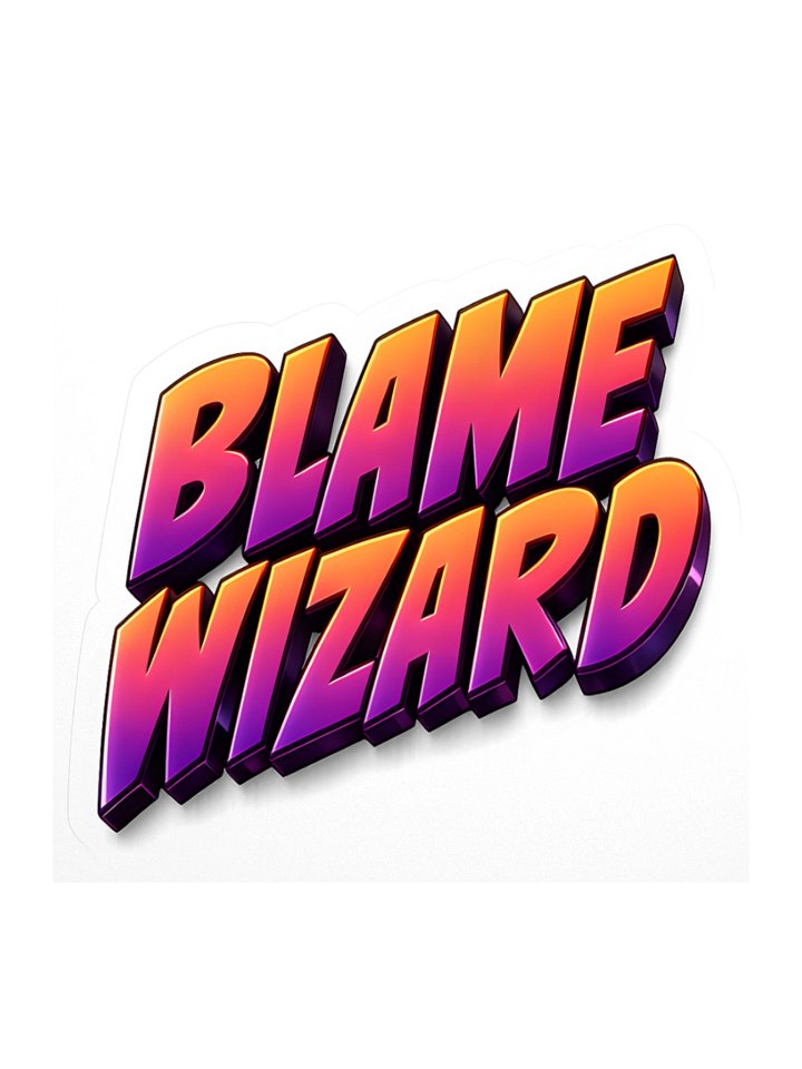 Blame Wizard Sticker product image (1)