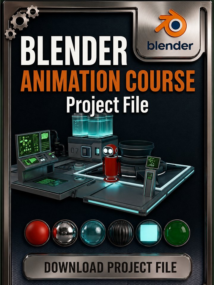 Blender 3D Animation Course — Project File product image (1)