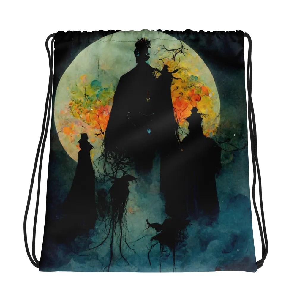 Moonlit Mystique Drawstring Backpack product image (1)