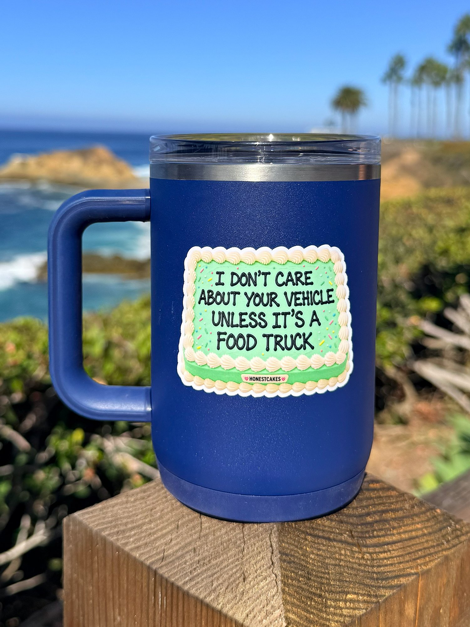 VINYL STICKER: I Don't Care About Your Vehicle Unless It's A Food Truck - FREE SHIPPING product image (2)
