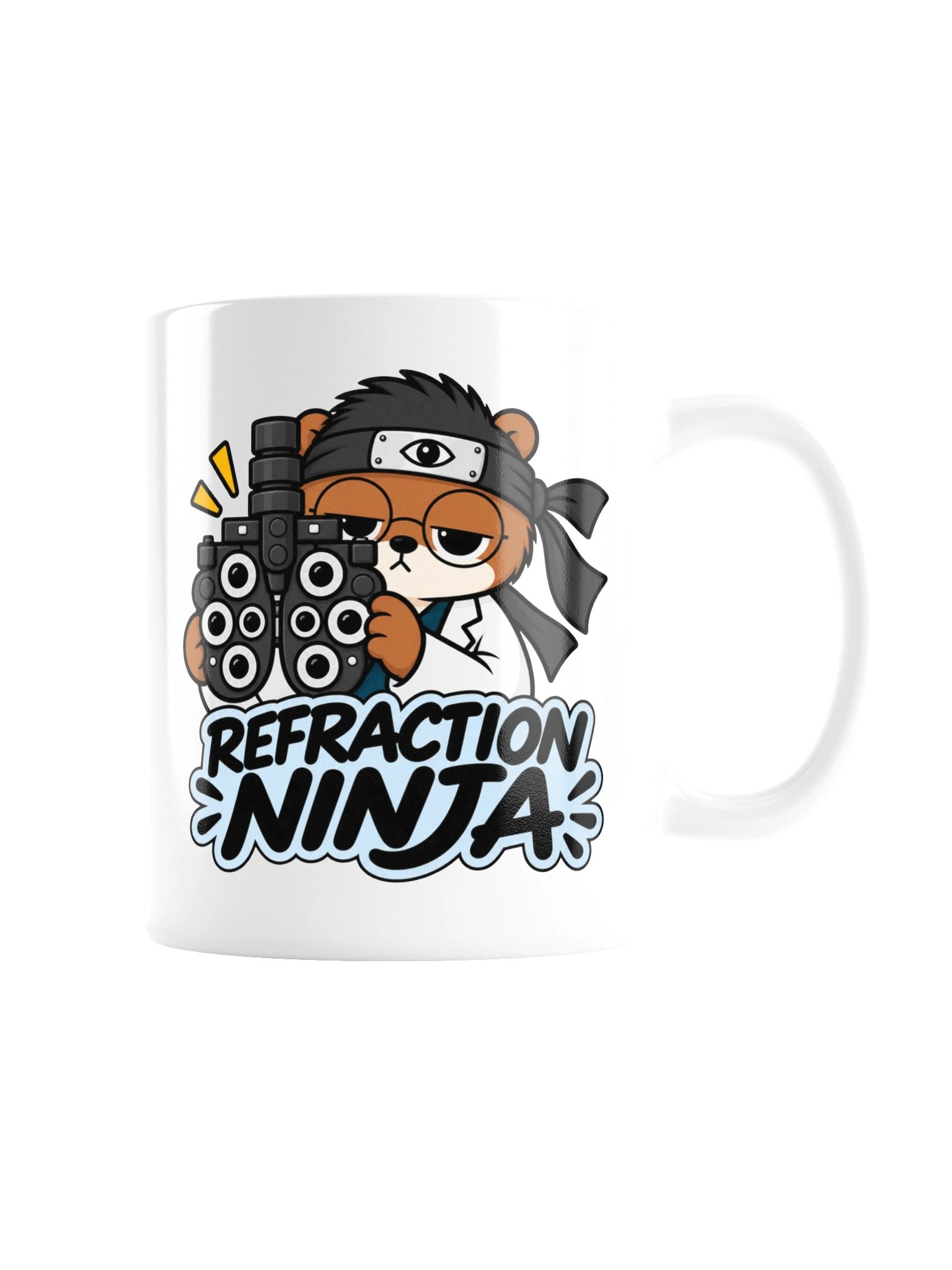 Sleepy Optometrist Refraction Ninja Mug product image (3)