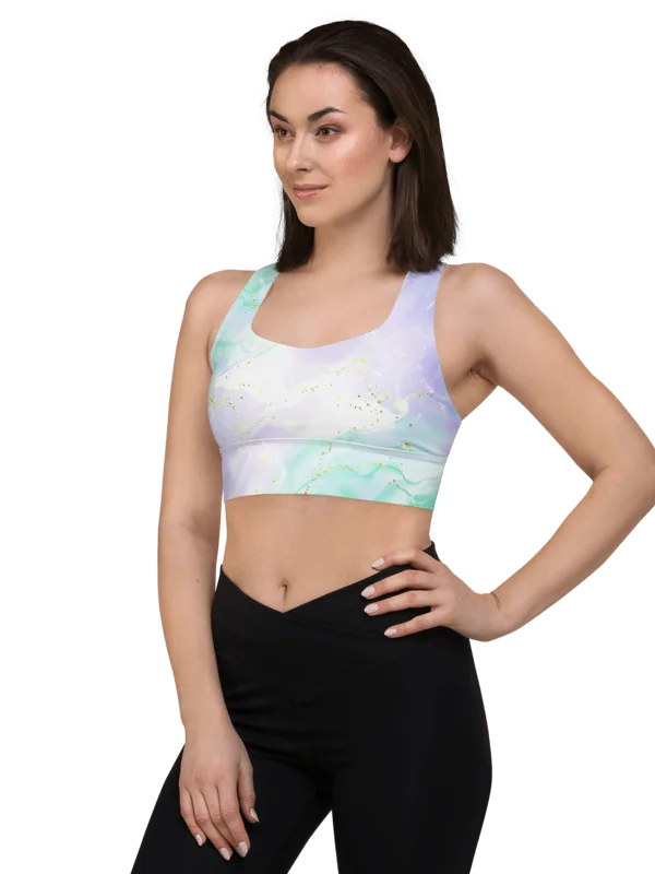 Ethereal Elegance Longline Sports Bra product image (2)