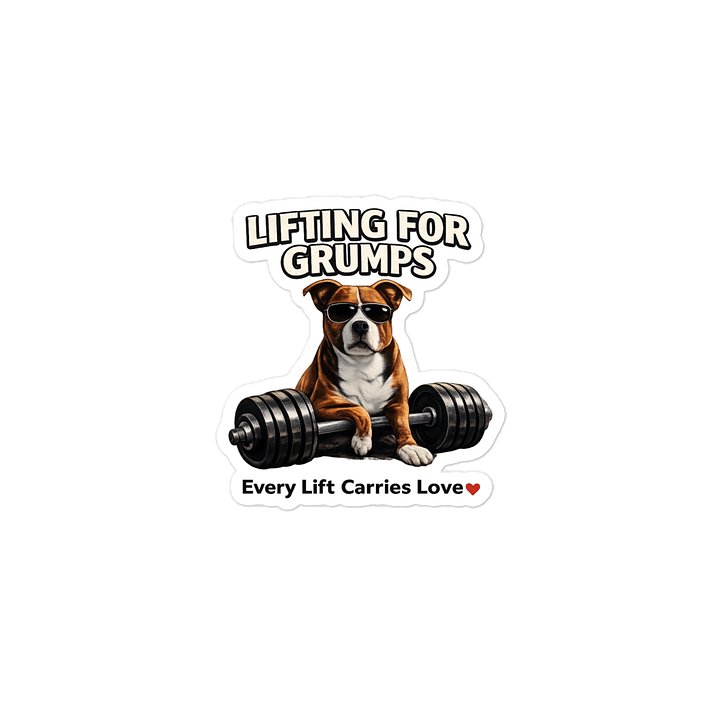 Lifting for Grumps Sticker product image (1)