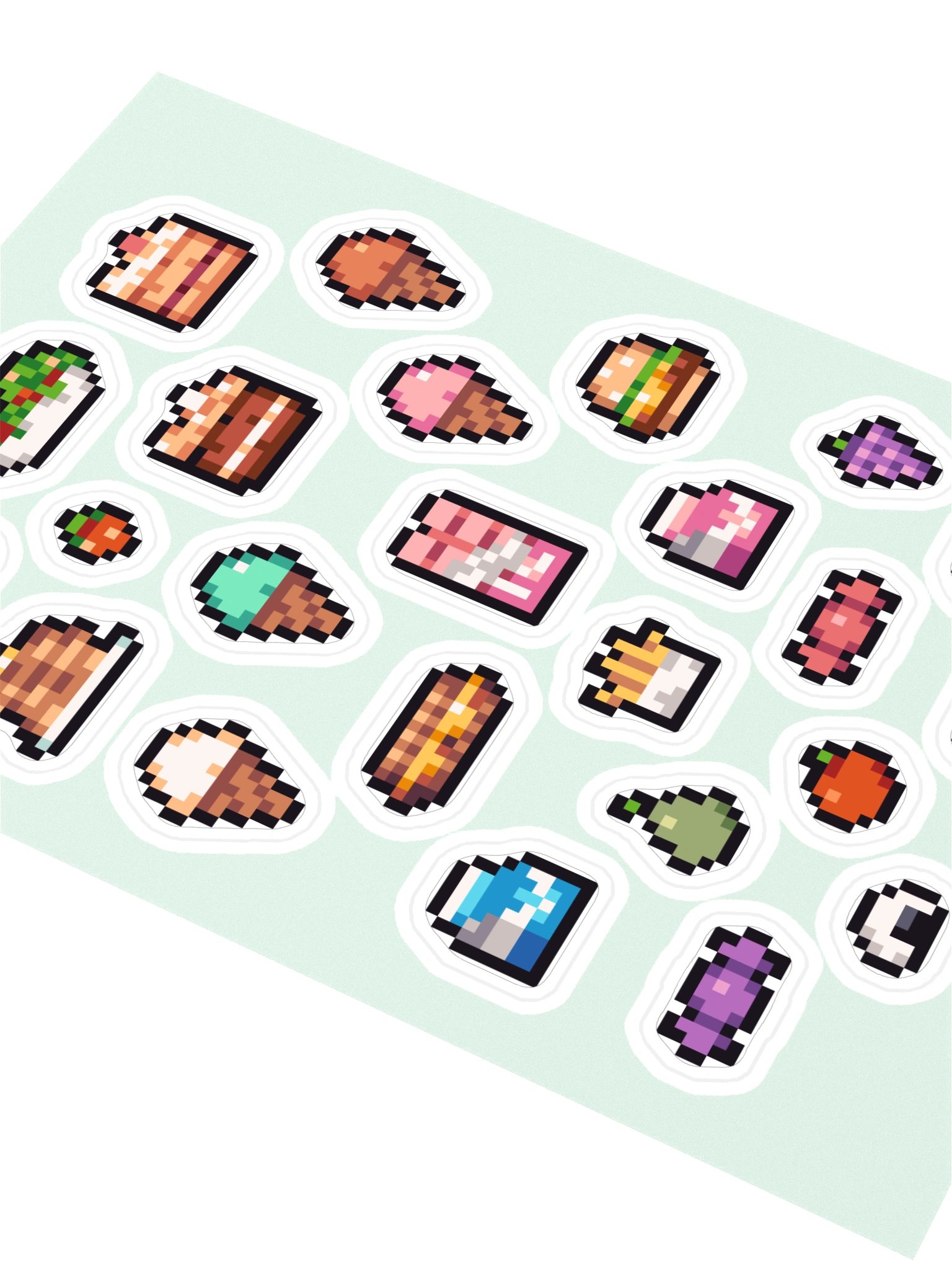 Pixel Snacks Sticker Sheet product image (2)