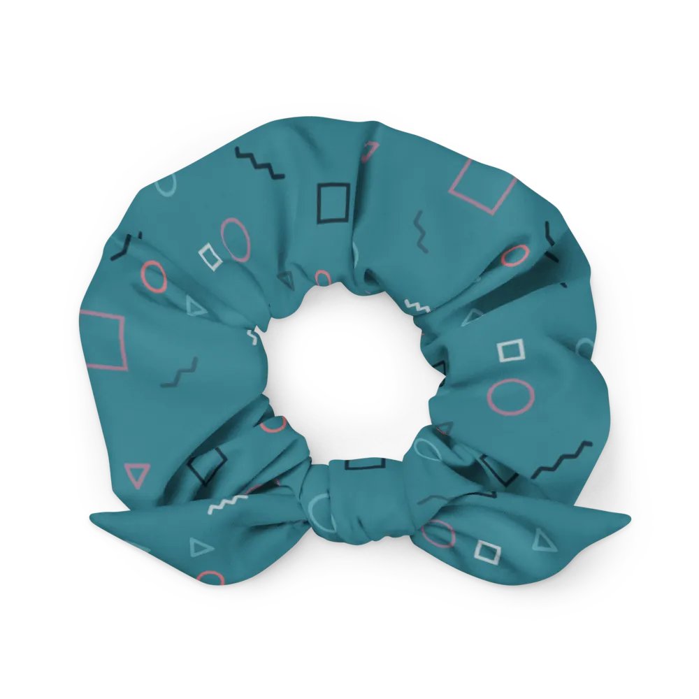 Turquoise Shapes Scrunchie product image (1)