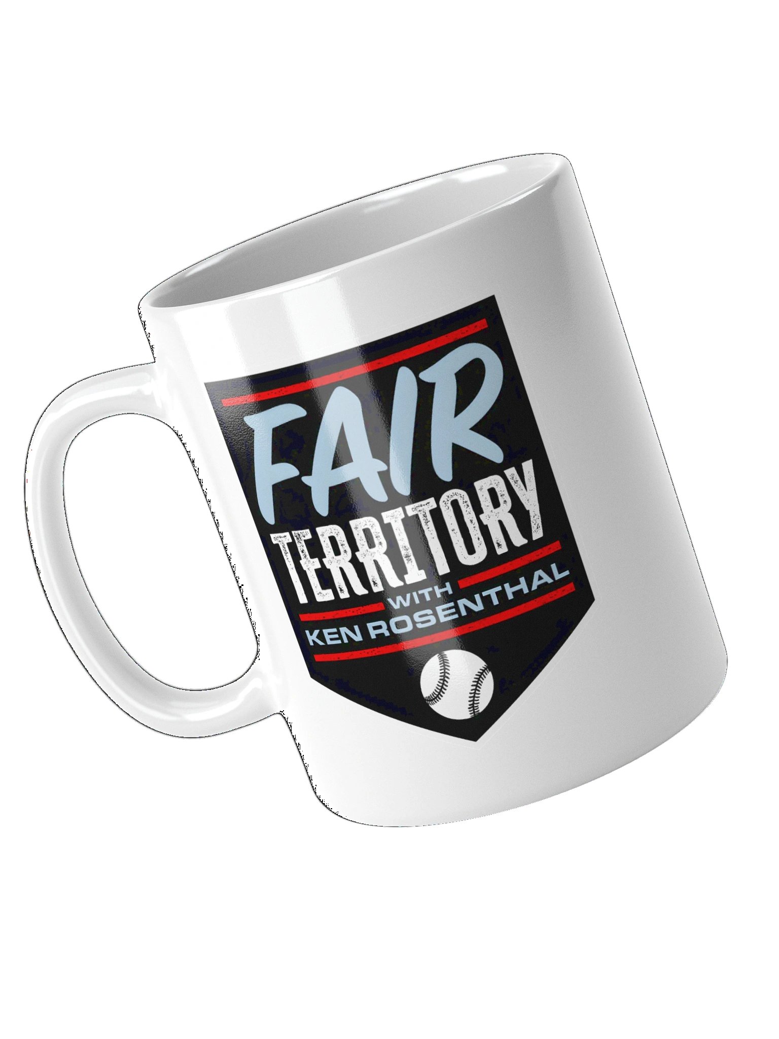 Fair Territory with Ken Rosenthal Glossy White Mug product image (3)