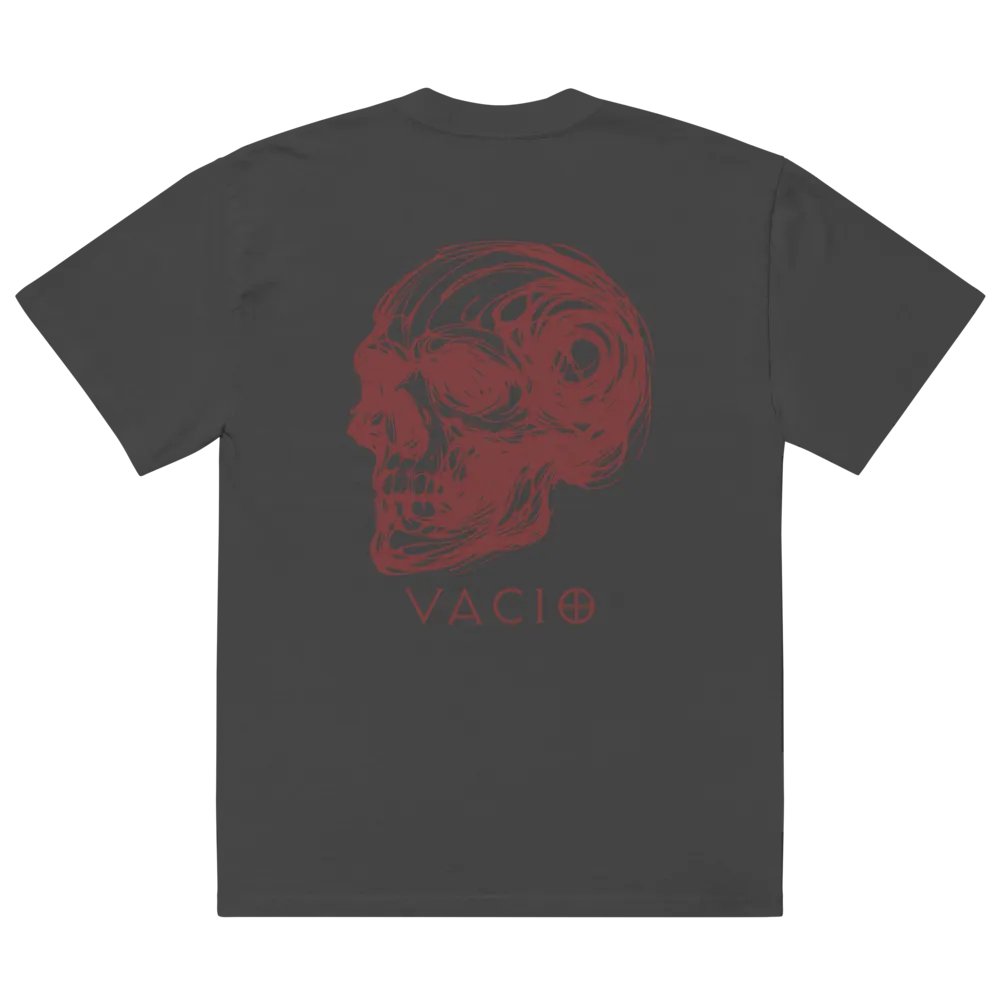 VACIO Skull Swirl Oversized Faded T-Shirt product image (3)